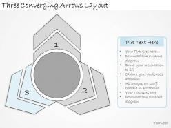 1113 business ppt diagram three converging arrows layout powerpoint template