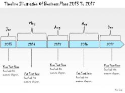 1113 business ppt diagram timeline illustration of business plans 2013 to 2017 powerpoint template