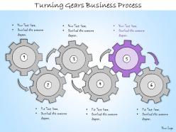 1113 business ppt diagram turning gears business process powerpoint template