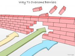 1113 business ppt diagram way to overcome barriers powerpoint template