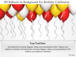 1114 3d balloons in background for birthday celebration image graphics for powerpoint