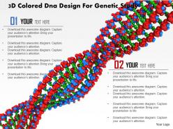 1114 3d colored dna design for genetic study image graphics for powerpoint