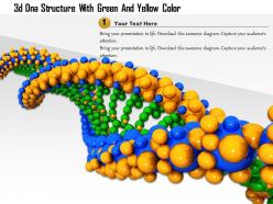 1114 3d dna structure with green and yellow color image graphic for powerpoint