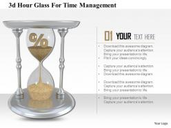 1114 3d hour glass for time management image graphics for powerpoint