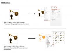 1114 3d key and keyhole for safety image graphics for powerpoint