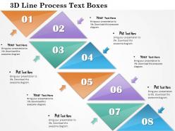 1114 3d Line Process Text Boxes Powerpoint Template