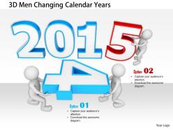 1114 3d men changing calendar years image graphics for powerpoint