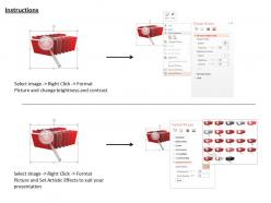 1114 3d red folders with magnifying glass image graphics for powerpoint