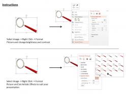 1114 3d red magnifying glass for search concept image graphics for powerpoint
