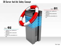 1114 3d server and life safety concept image graphics for powerpoint