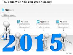 1114 3d team with new year 2015 numbers image graphics for powerpoint