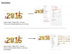1114 3d team with new year 2015 pipeline image graphics for powerpoint