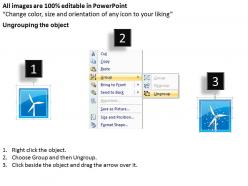 1114 3d windmill graphic of nuclear power powerpoint template