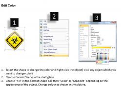 1114 3d yellow warning sign for safety powerpoint template