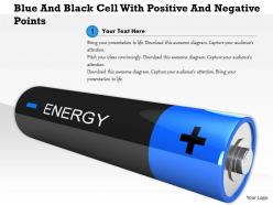 1114 blue and black cell with positive and negative points image graphic for powerpoint