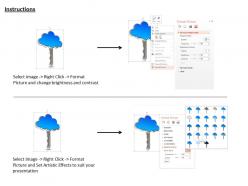 1114 blue cloud and key for cloud technology and safety image graphics for powerpoint