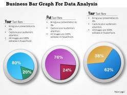 1114 business bar graph for data analysis powerpoint template