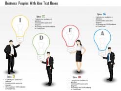 1114 business peoples with idea text boxes powerpoint template