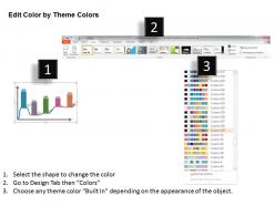 1114 colored graph for business and finance data analysis powerpoint template