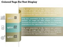 1114 colored tags for text display powerpoint template