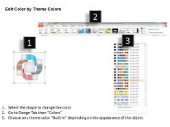 1114 colored text boxes for data flow and process control powerpoint template