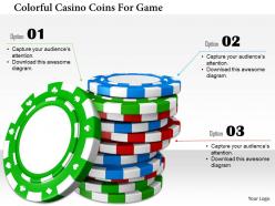 1114 colorful casino coins for game image graphic for powerpoint