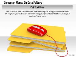 1114 computer mouse on data folders image graphics for powerpoint