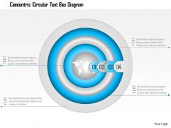 1114 concentric circular text box diagram powerpoint template