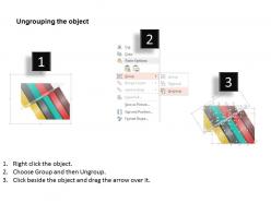 1114 five colored tags for data and process display powerpoint template