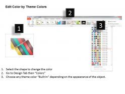 1114 five colored tags for data and process display powerpoint template