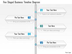 1114 five staged buisness timeline diagram powerpoint template