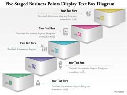 1114 five staged business points display text box diagram powerpoint template
