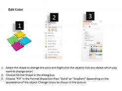 1114 four colored square for process flow powerpoint template