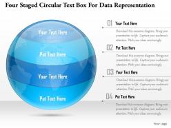 1114 four staged circular text box for data representation powerpoint template