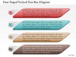 1114 four staged vertical text box diagram powerpoint template