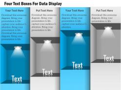 1114 four text boxes for data display powerpoint template