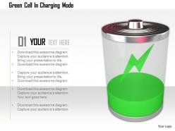 1114 green cell in charging mode image graphic for powerpoint