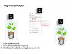1114 green plant in pot for environment safety powerpoint template