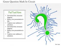 1114 green question mark in circuit image graphics for powerpoint