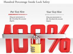 1114 hundred percentage inside lock safety image graphic for powerpoint