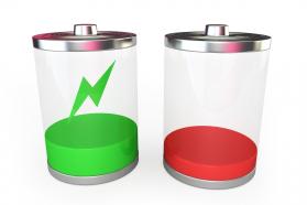 1114 Icons Of Battery Low And Charging Stock Photo