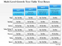 1114 multi level growth text table text boxes 1 powerpoint presentation