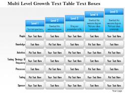 1114 multi level growth text table text boxes 2 powerpoint presentation