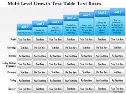 1114 multi level growth text table text boxes 4 powerpoint presentation