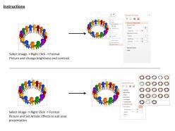 1114 multicolored 3d people making team for success ppt graphics icons