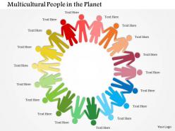 1114 multicolored people with hand in hand showing unity powerpoint template