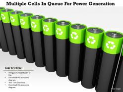 1114 multiple cells in queue for power generation image graphic for powerpoint