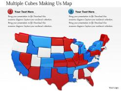 1114 multiple cubes making usa map image graphics for powerpoint