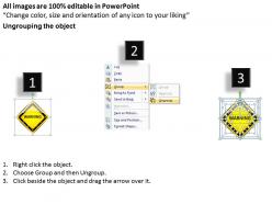 1114 multiple warning signs for nuclear power plant powerpoint template