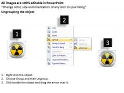 1114 nuclear fan for power with warning sign powerpoint template